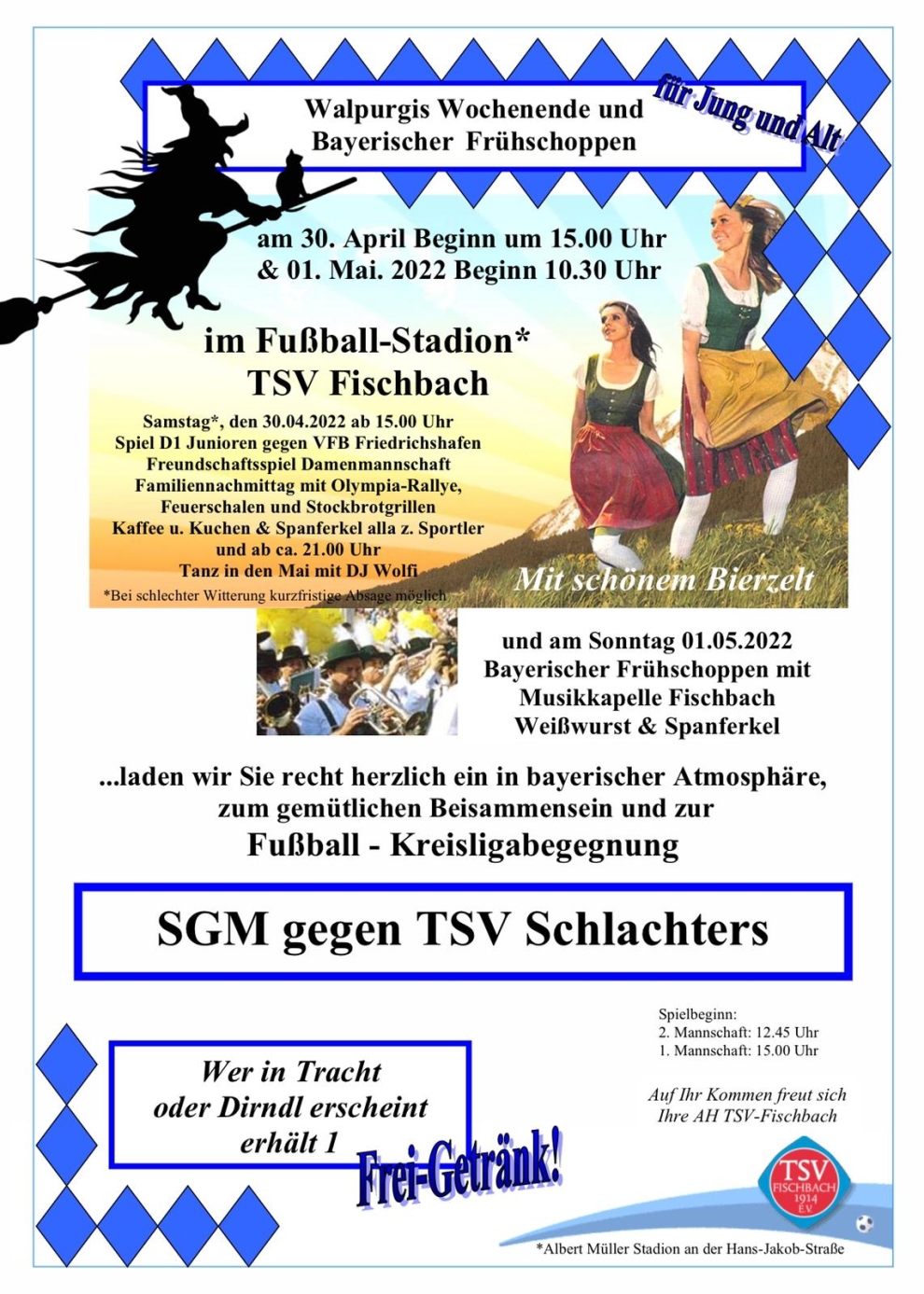 Sportlich-Festliches Walpurgis-Wochenende bei den TSV-Fußballern