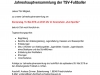 Jahreshauptversammlung TSV Fischbach Abteilung Fussball