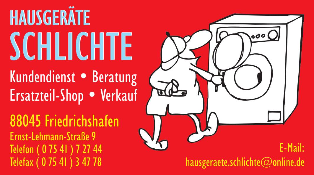 Hausgeräte Schlichte